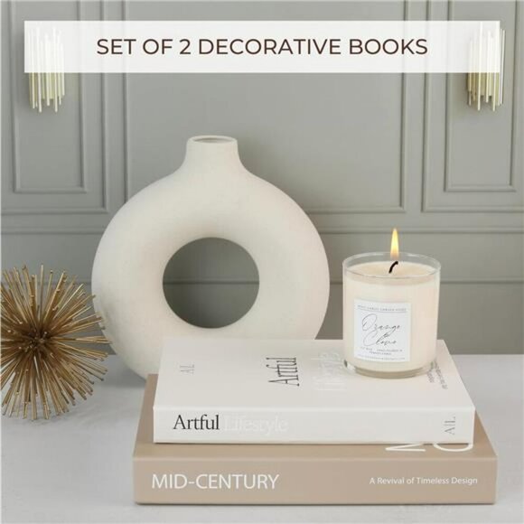 Decorative faux books set coffee table storage boxes bookshelf home decor - Picture 3 of 8
